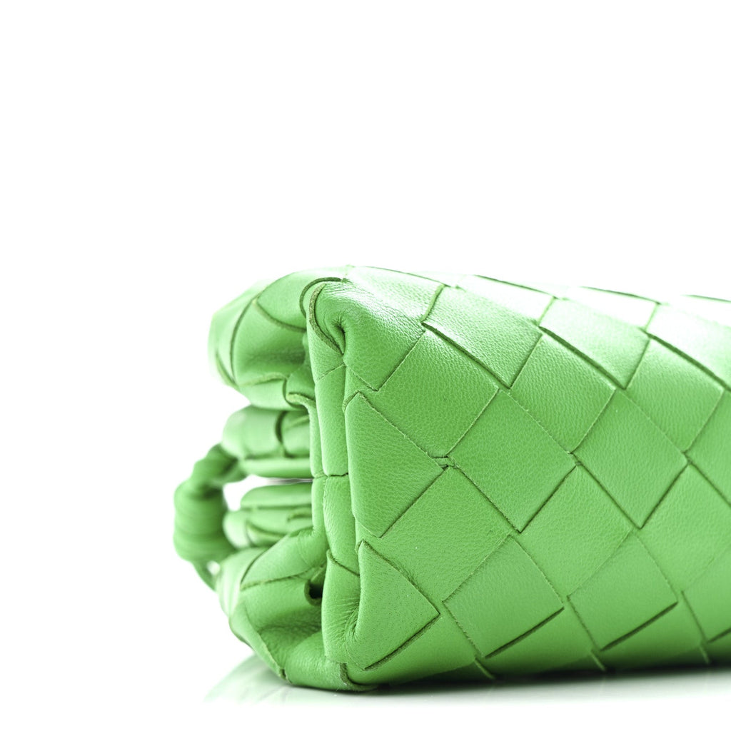 Nappa Intrecciato The Mini Pouch Clutch Parakeet