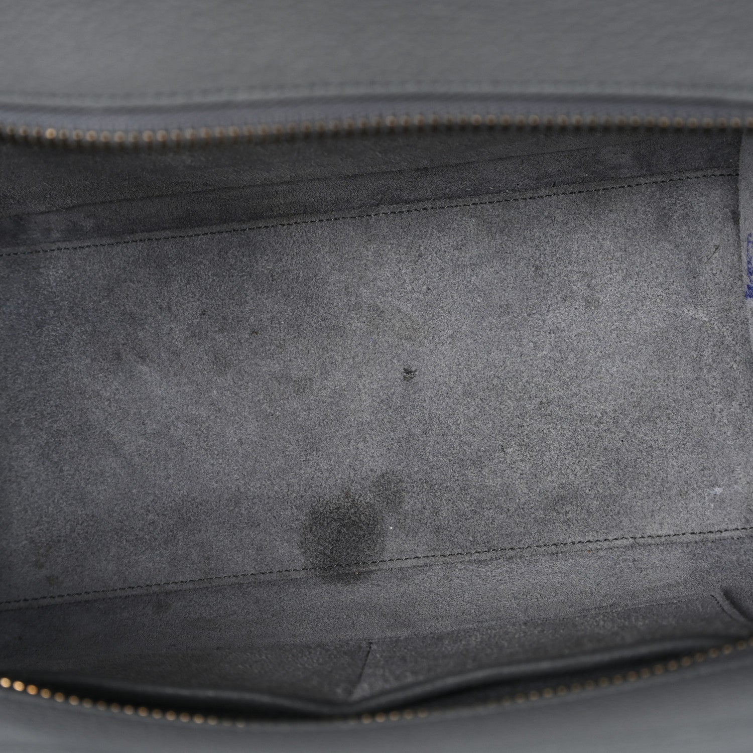 Baby Drummed Calfskin Micro Luggage Kohl