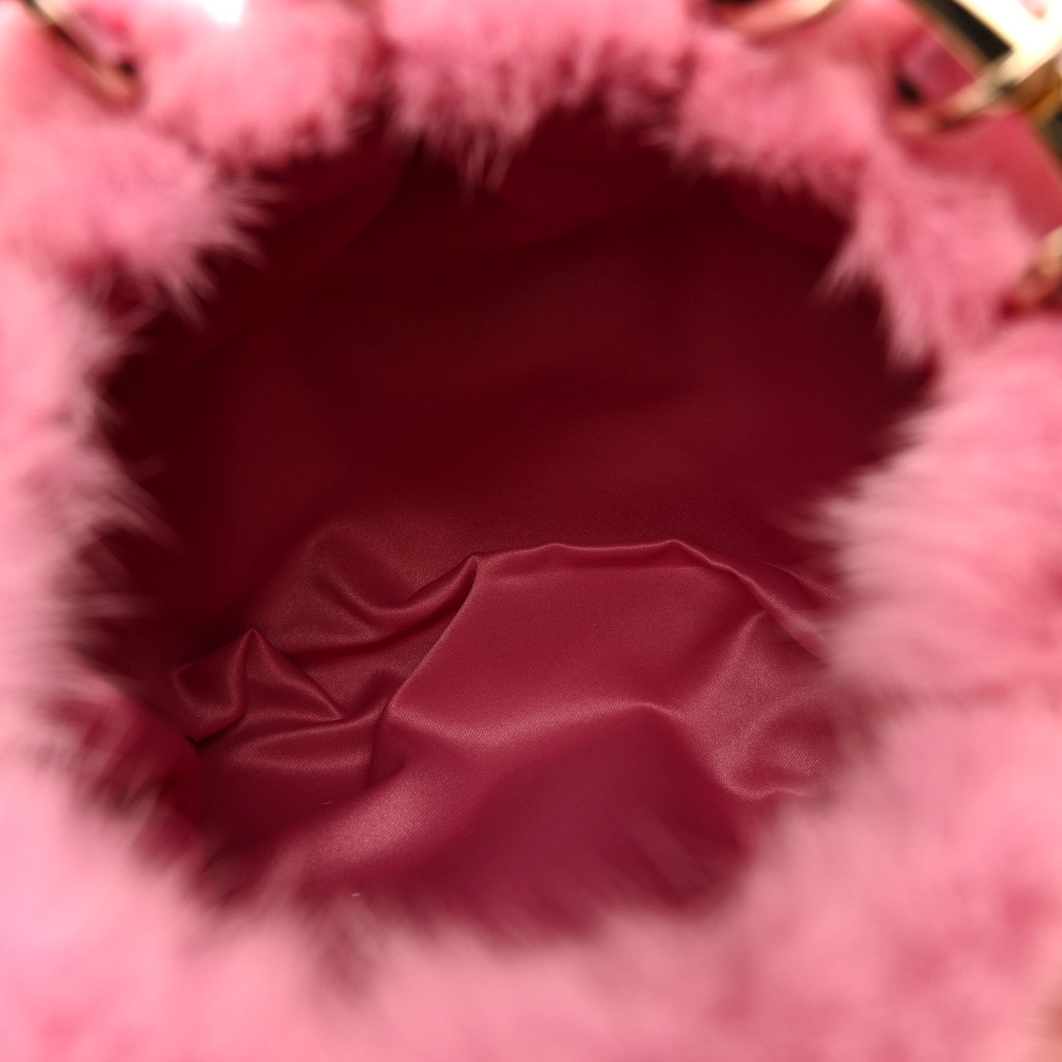 Mink Fur Clutch Pink