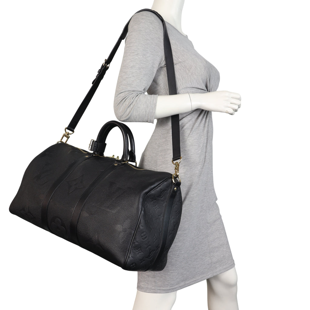 Louis Vuitton Keepall 45 Bandouliere Monogram Empreinte Giant