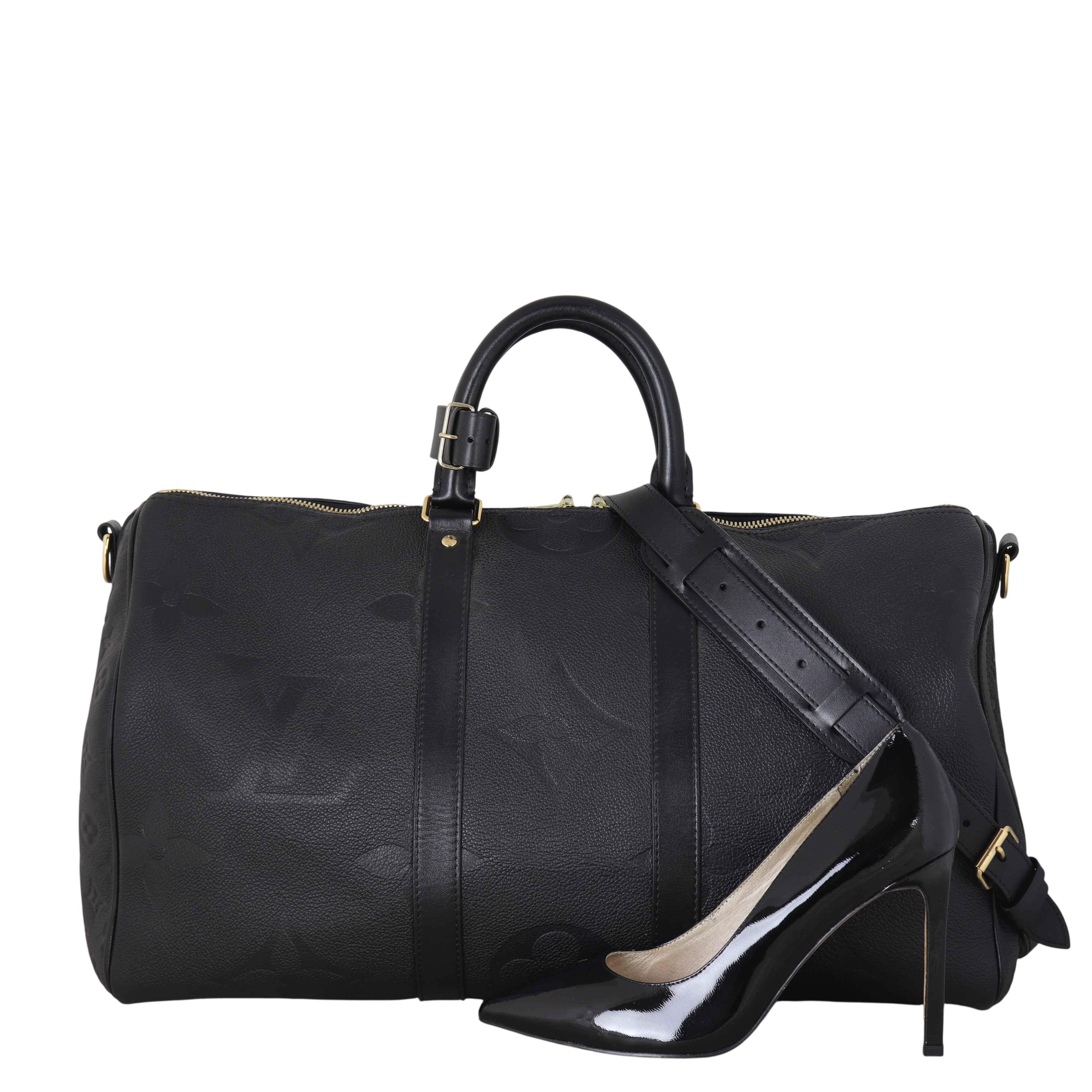 Louis Vuitton Keepall 45 Bandouliere Monogram Empreinte Giant