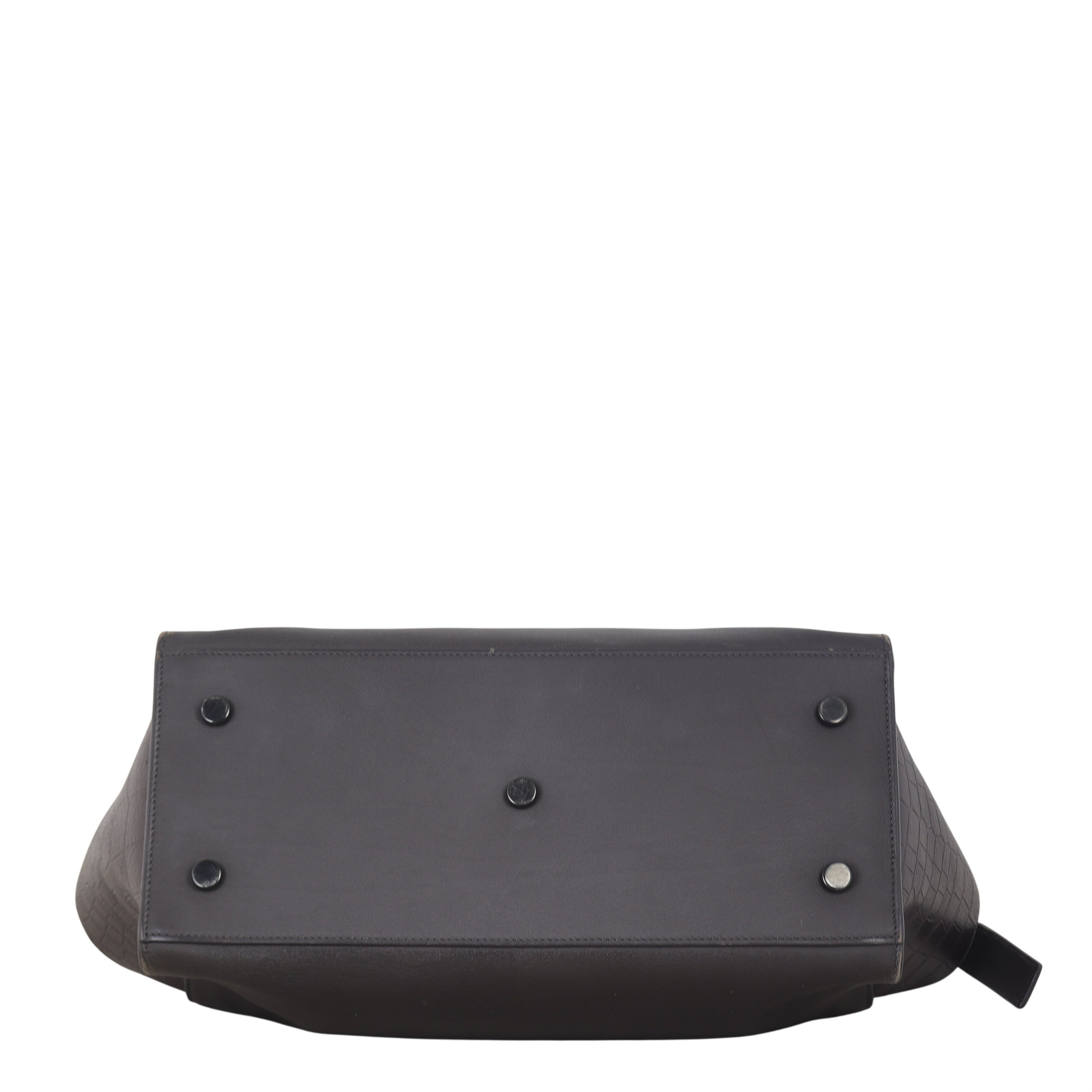 Saint Laurent Downtown Cabas Croc-Embossed