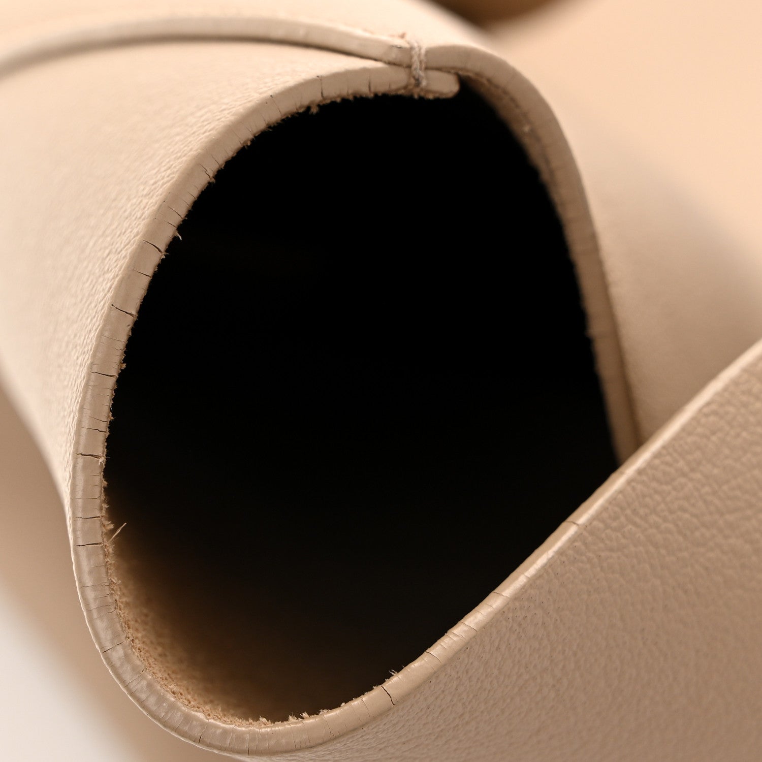Calfskin Large Shopping Tote Dark Beige