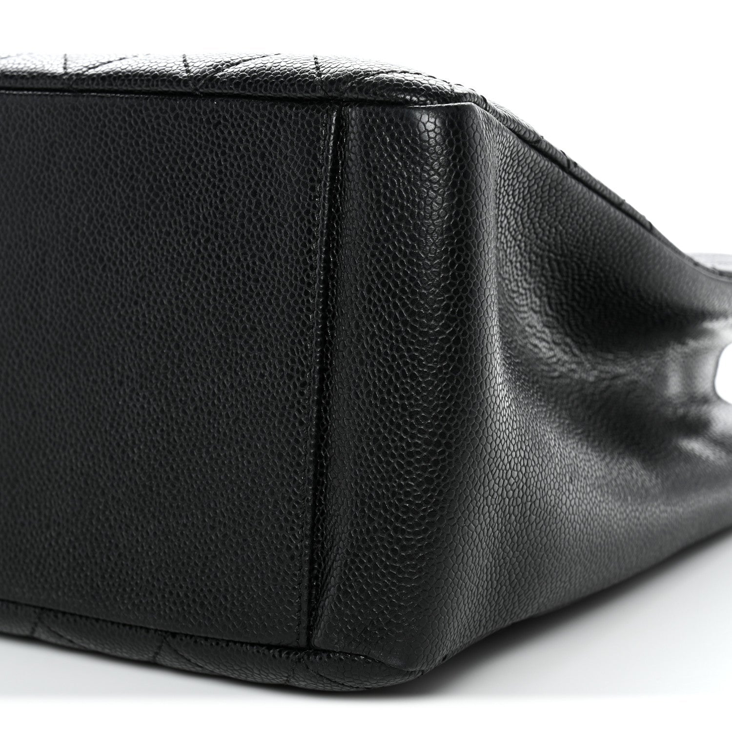 Caviar Quilted Grand Shopping Tote GST Black