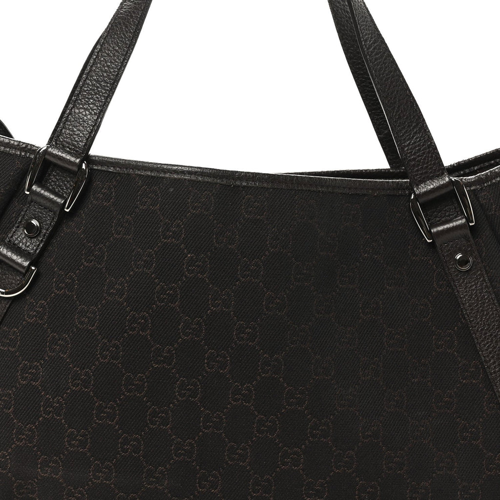 Monogram Medium Abbey Shoulder Bag Chocolate