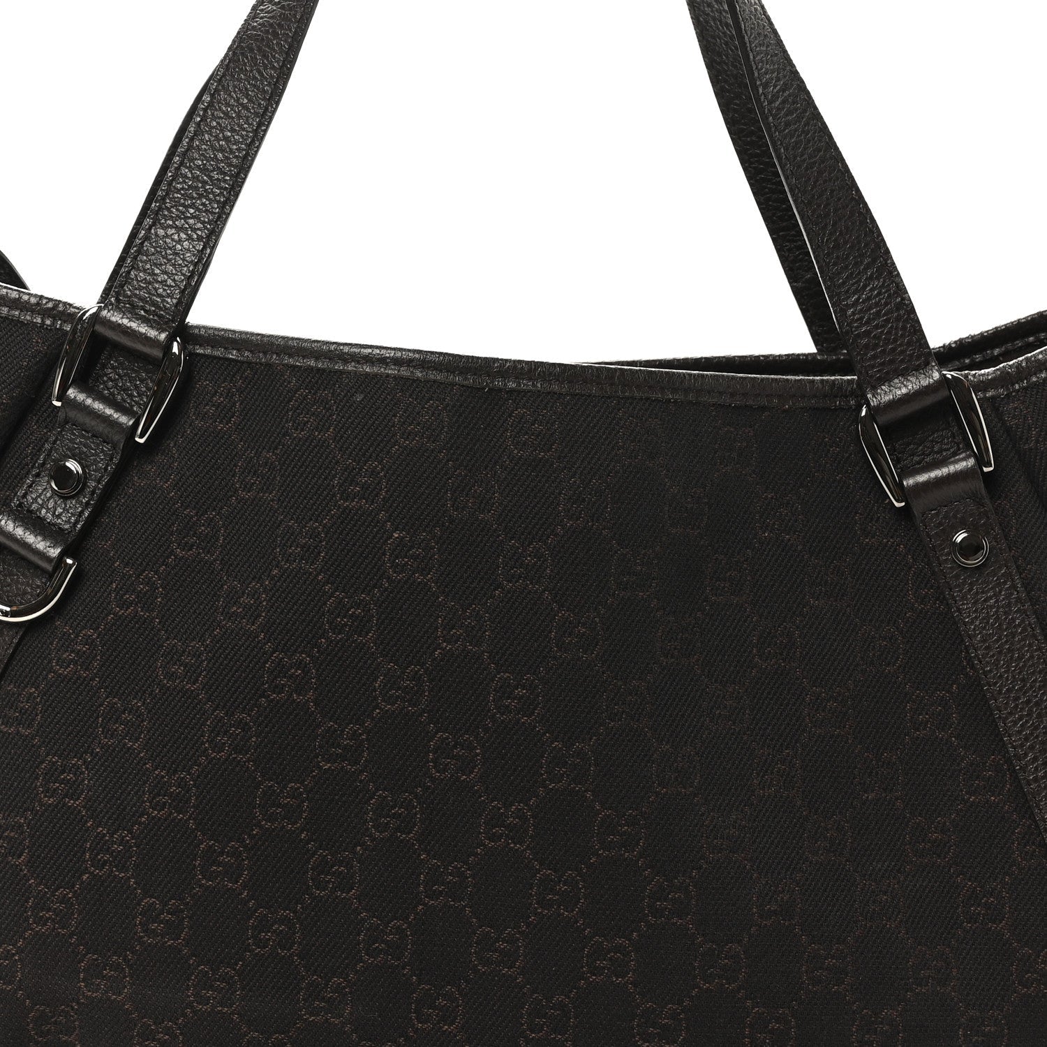 Monogram Medium Abbey Shoulder Bag Chocolate
