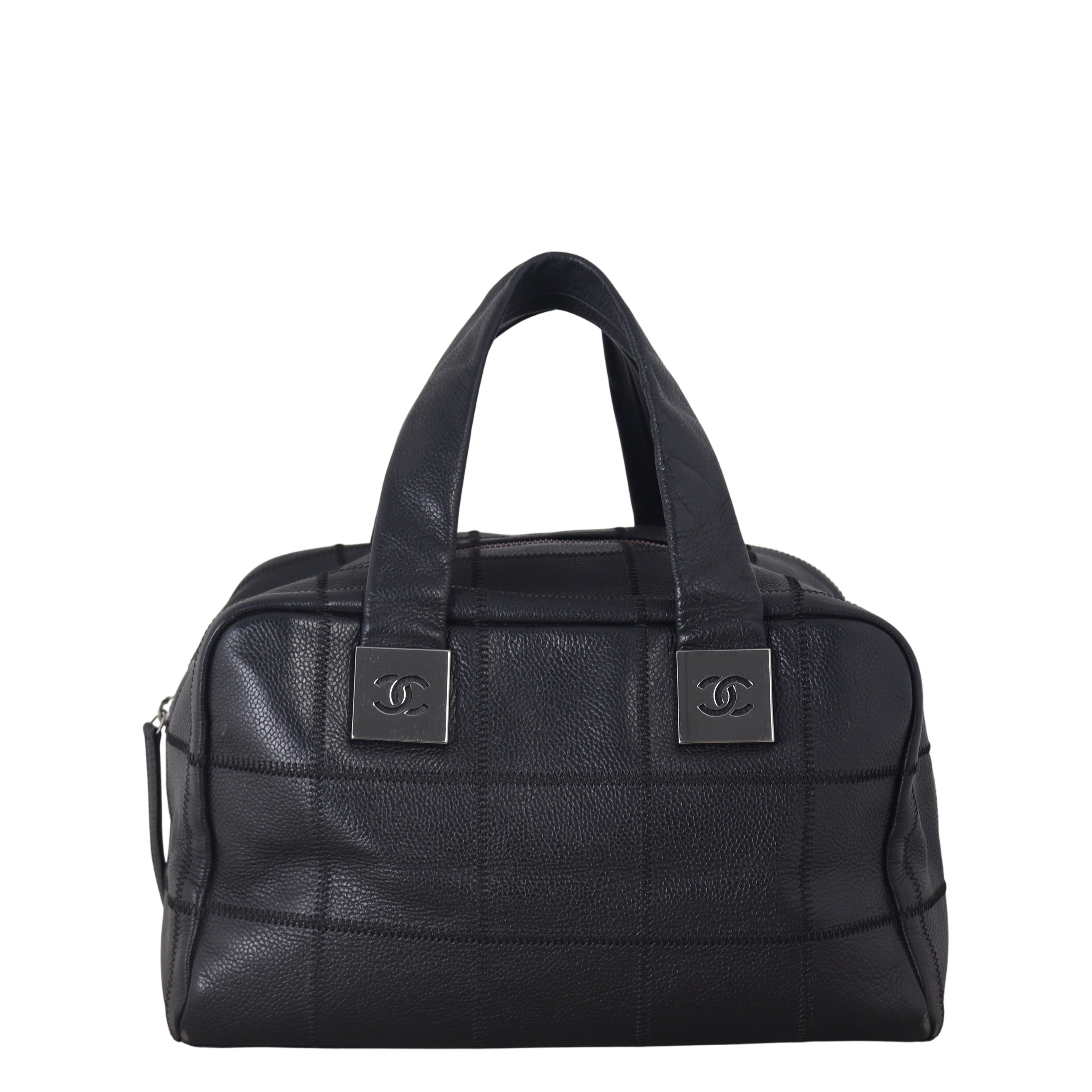 Chanel Square Stitch Bowler Bag Medium