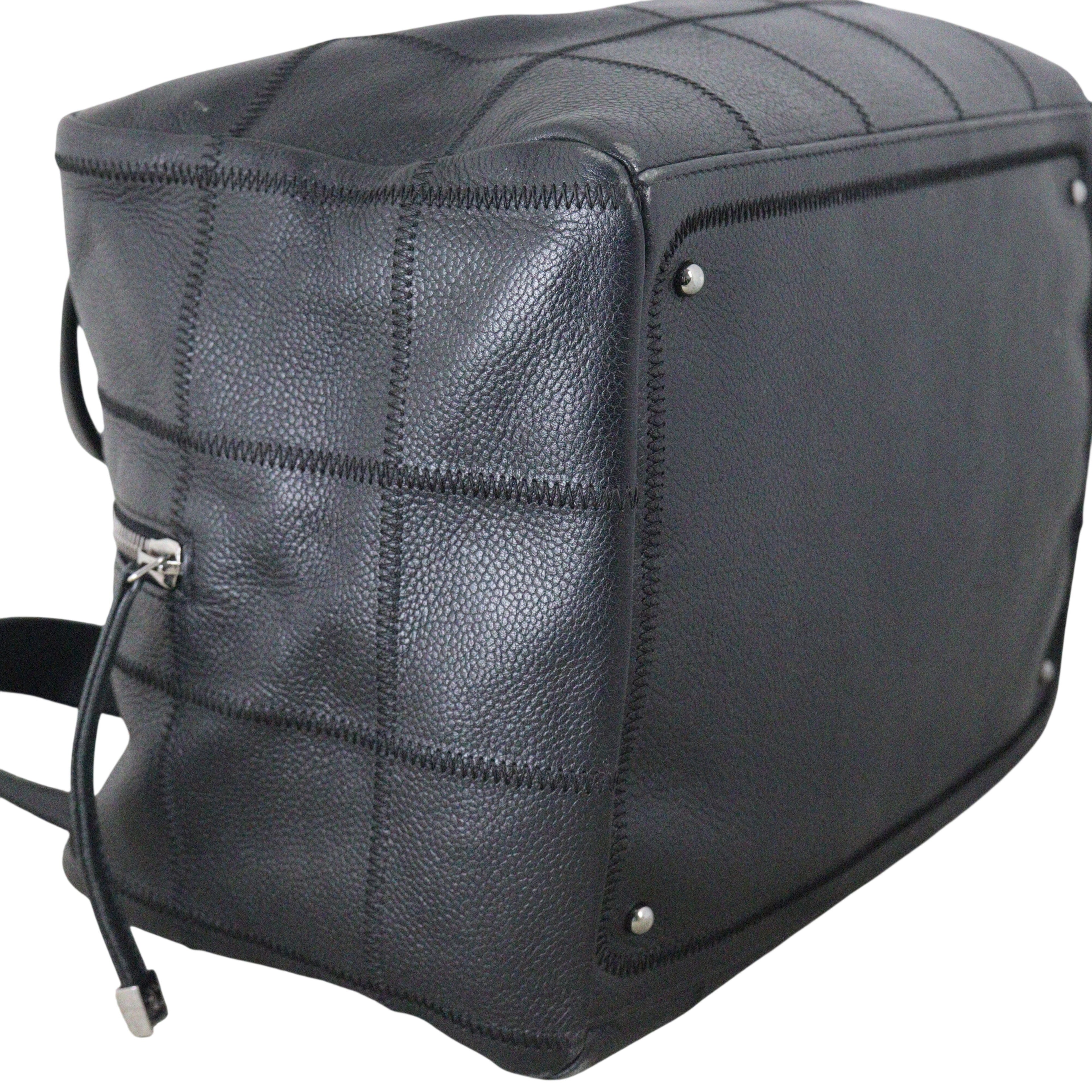 Chanel Square Stitch Bowler Bag Medium
