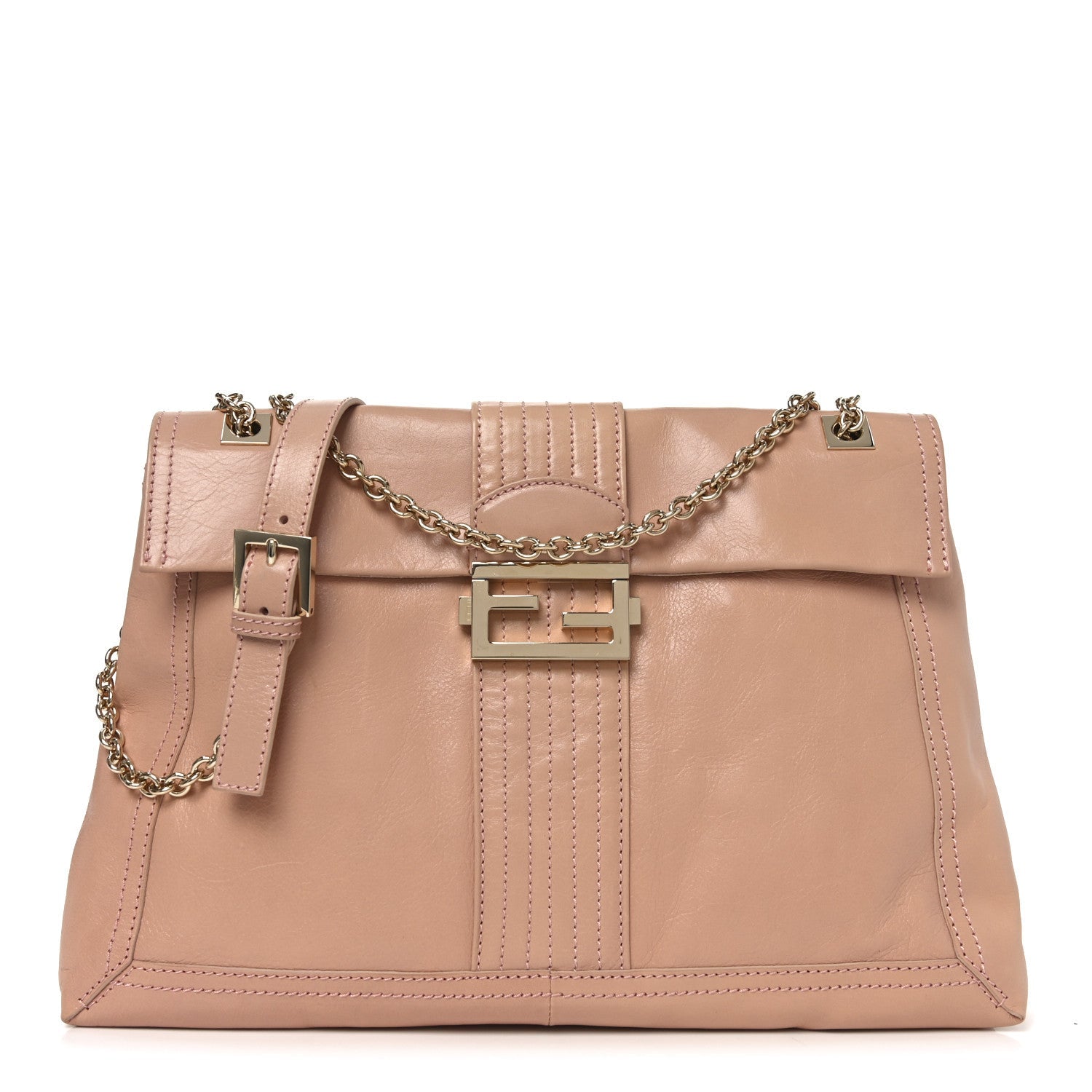 Vitello Acqua Maxi Baguette Shoulder Bag Lilla