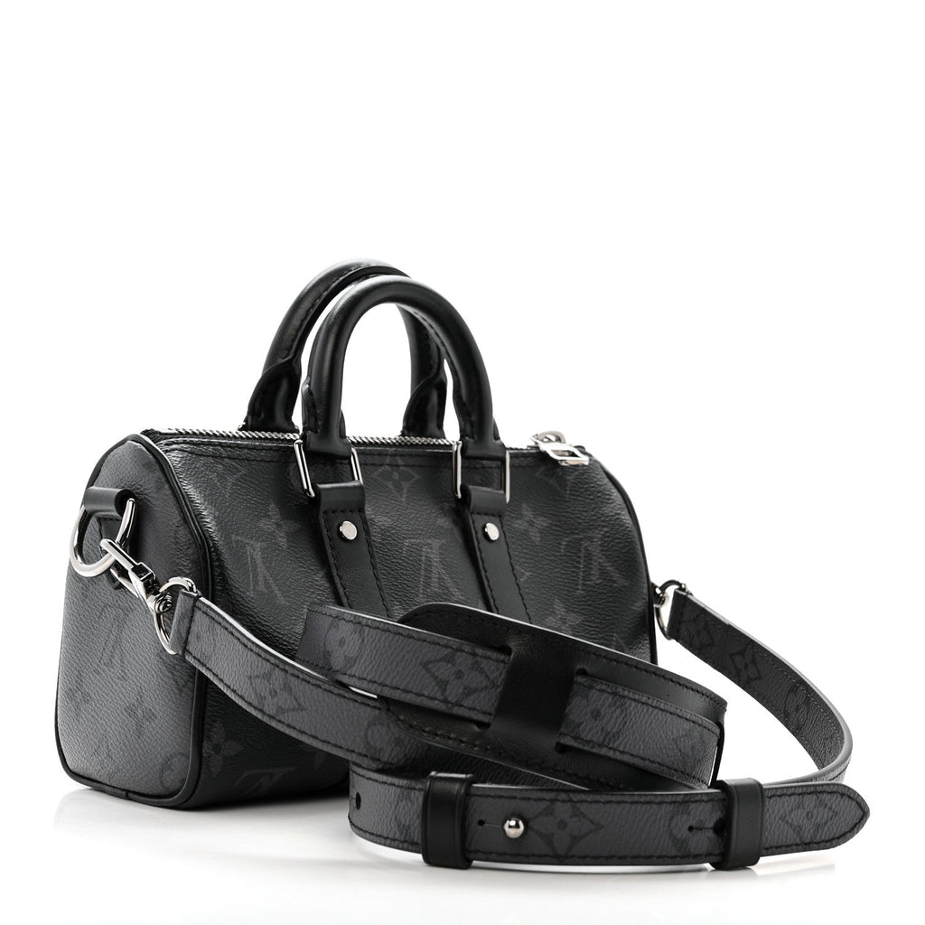 Reverse Monogram Eclipse Keepall XS Black