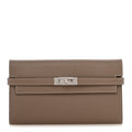 Epsom Kelly Longue Wallet  Etoupe