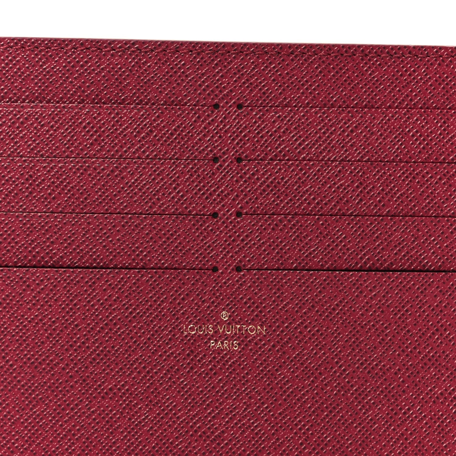 Calfskin Pochette Felicie  Holder Insert Fuchsia