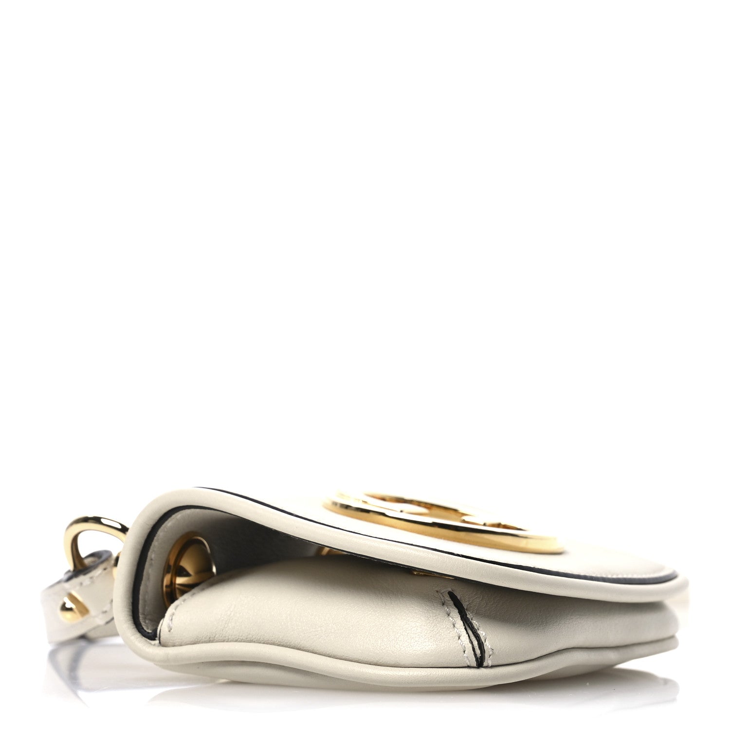 Roxy Calfskin Blondie  Case Wallet with Strap Mystic White