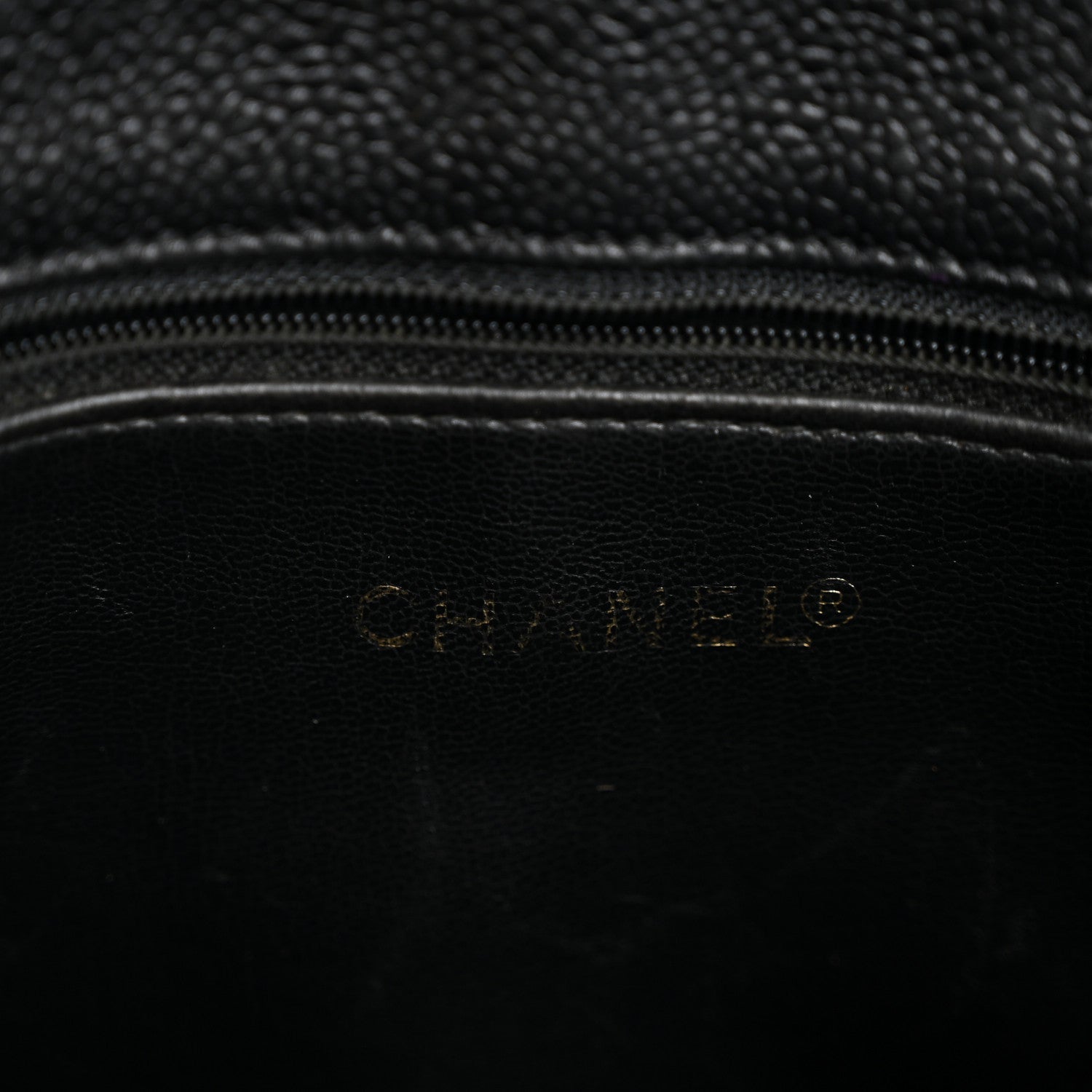 Caviar CC Flap Shoulder Bag Black