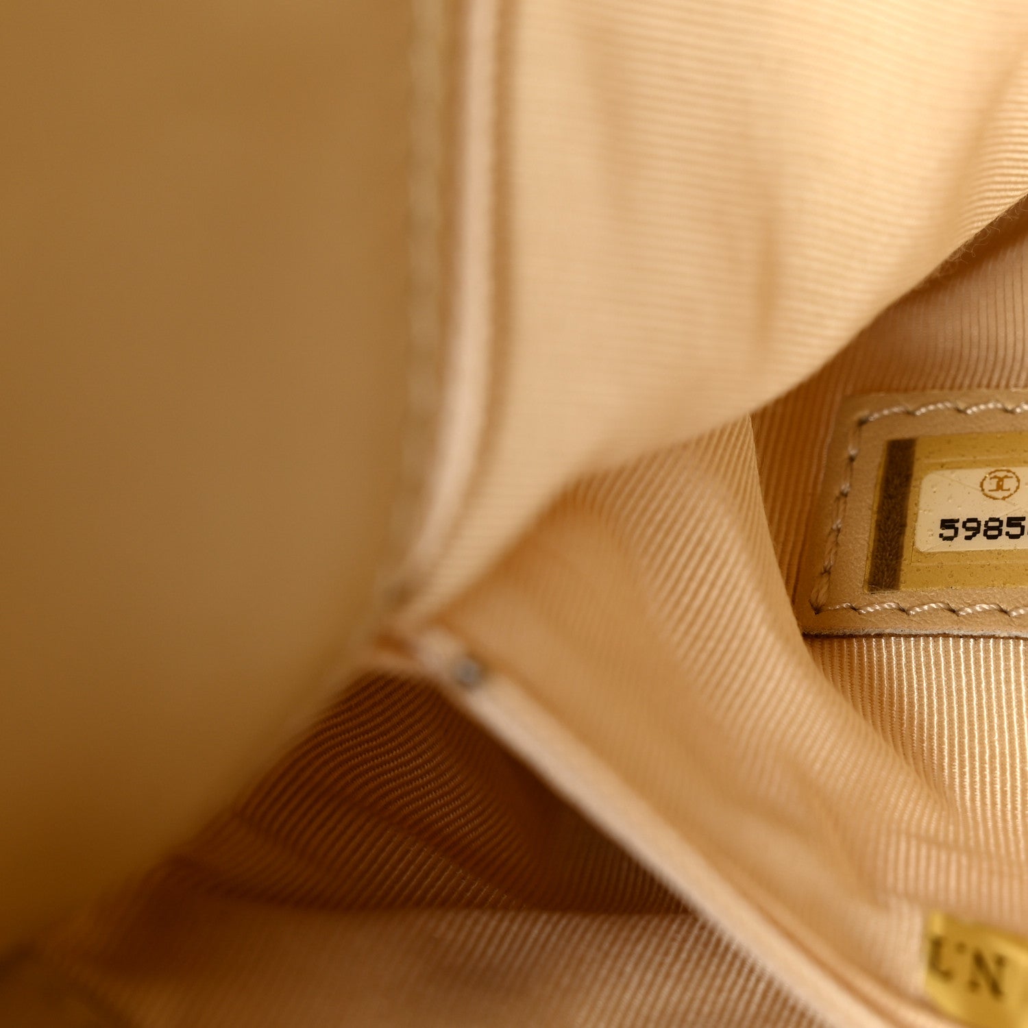 Calfskin CC Tote Beige