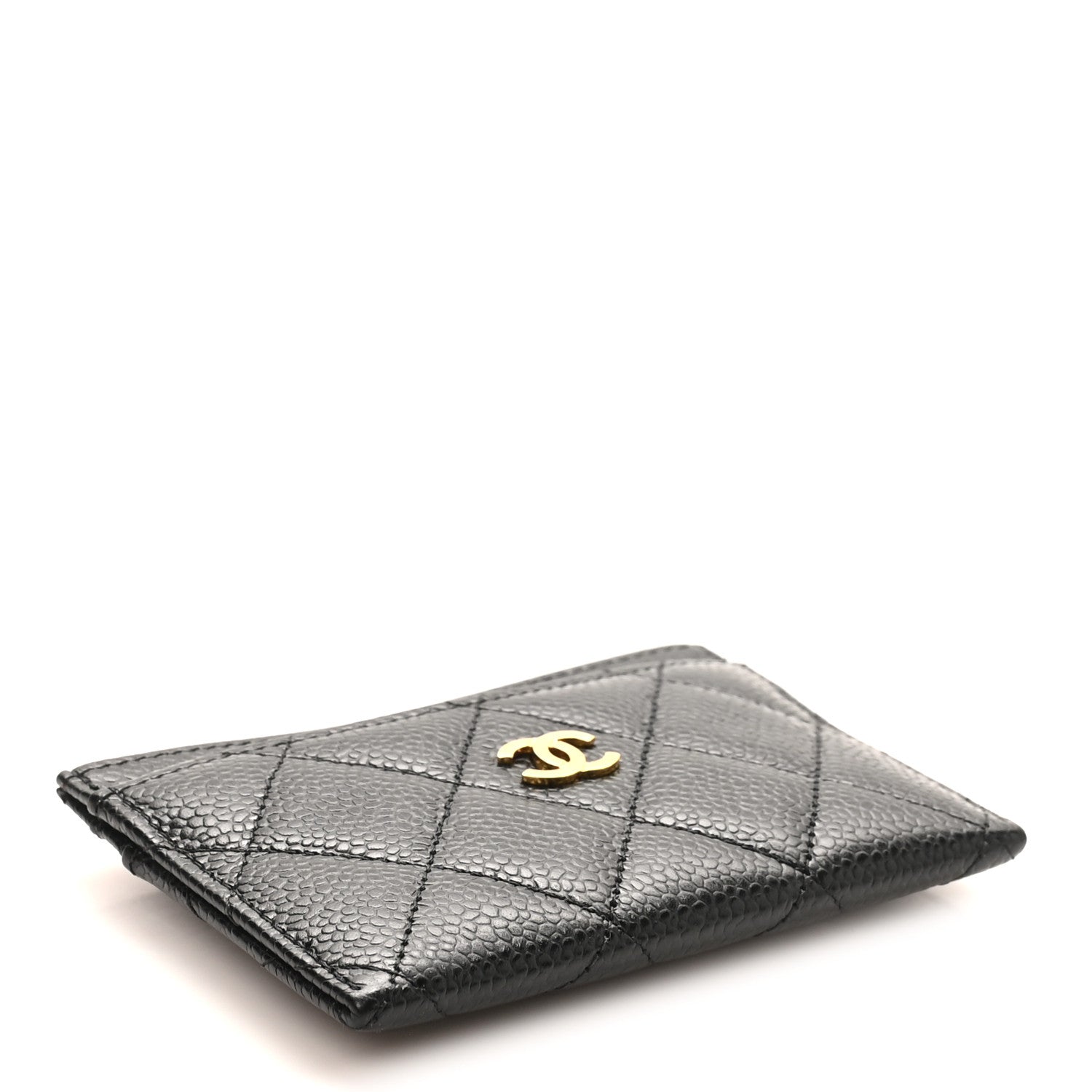 Caviar Quilted  Holder Black