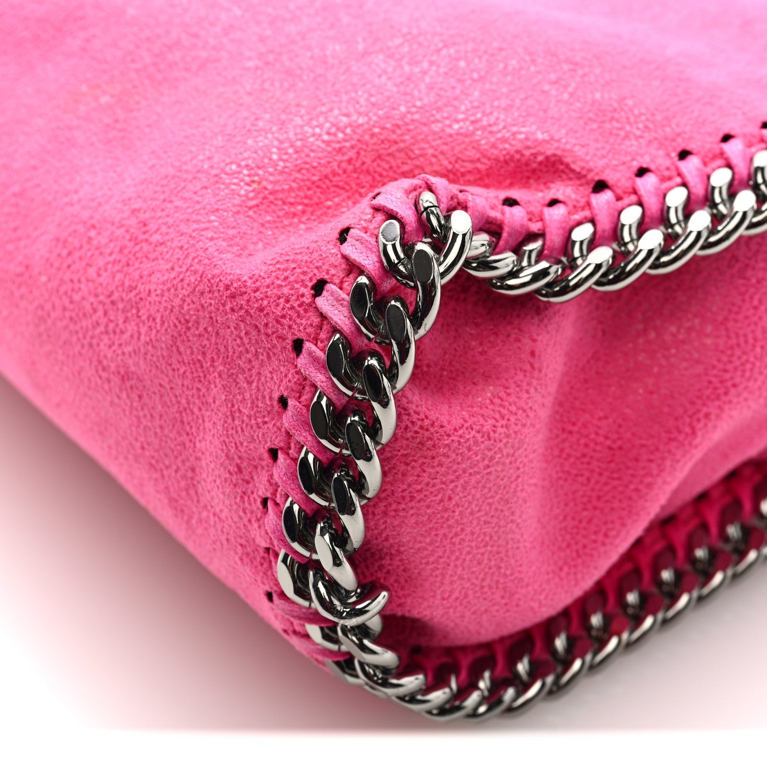 Shaggy Deer Mini Falabella Tote Hot Pink