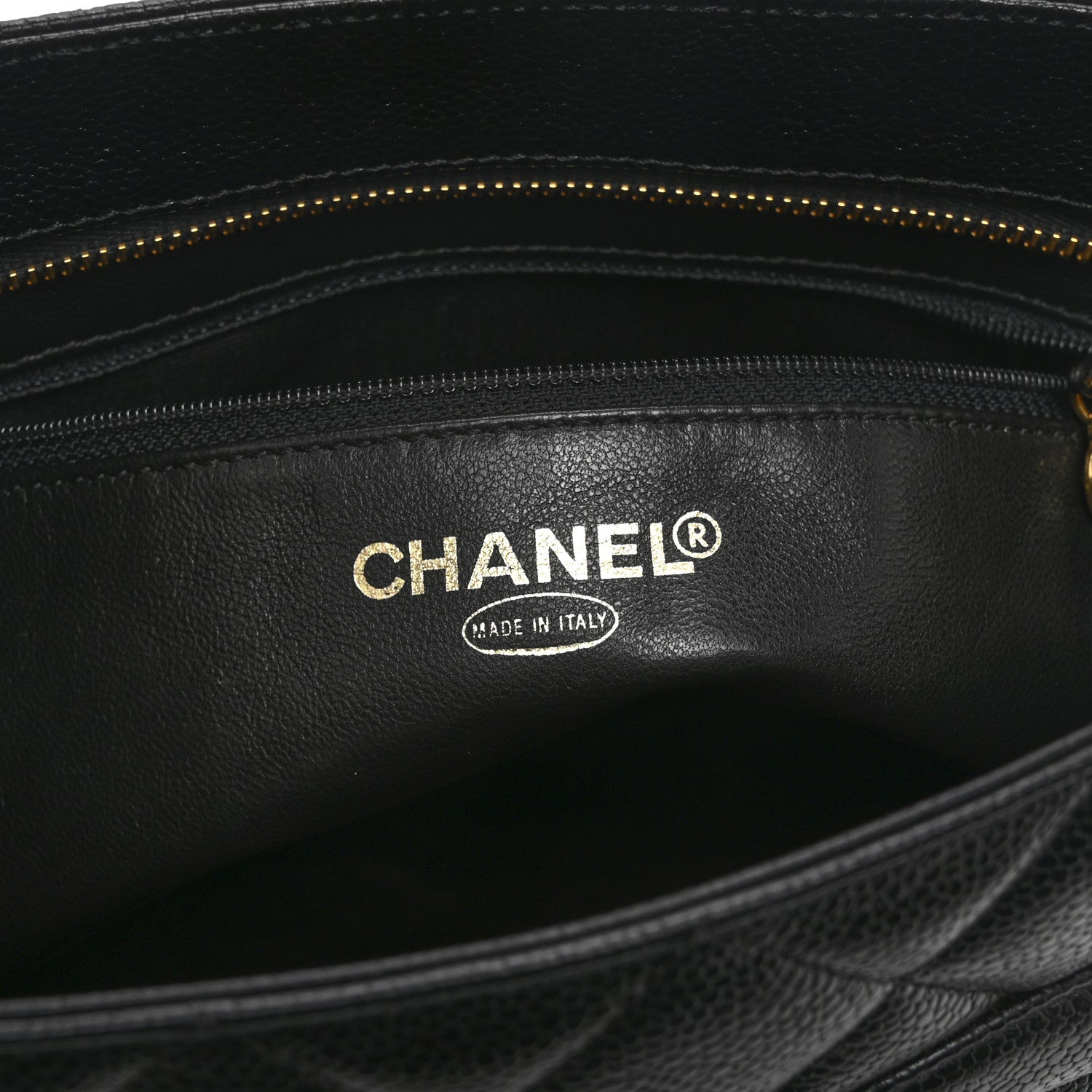 Caviar Quilted Medallion Tote Black