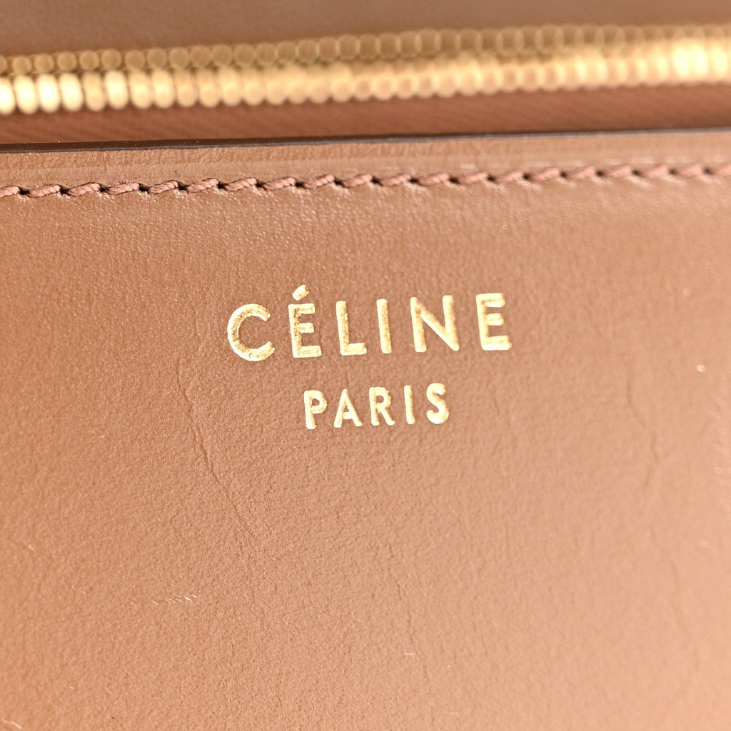 Box Calfskin Medium Classic Box Flap Bag Camel