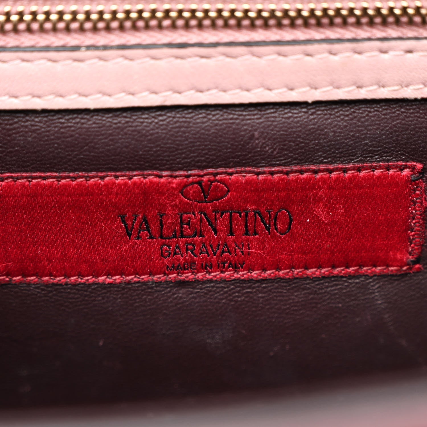 Vitello Tri-Color Medium Glam Lock Rockstud Flap Rubin Water Rose Marine