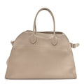 Matte Grained Calfskin Soft Margaux 15 Dark Taupe
