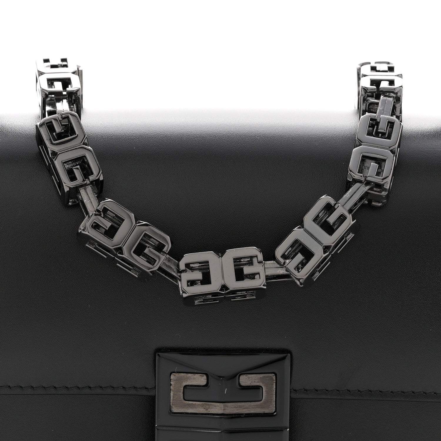 Box Calfskin Small 4G Cube Chain Shoulder Bag So Black