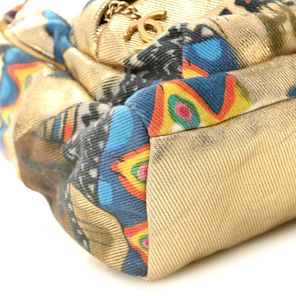Graffiti Printed Canvas Street Spirit Backpack Multicolor