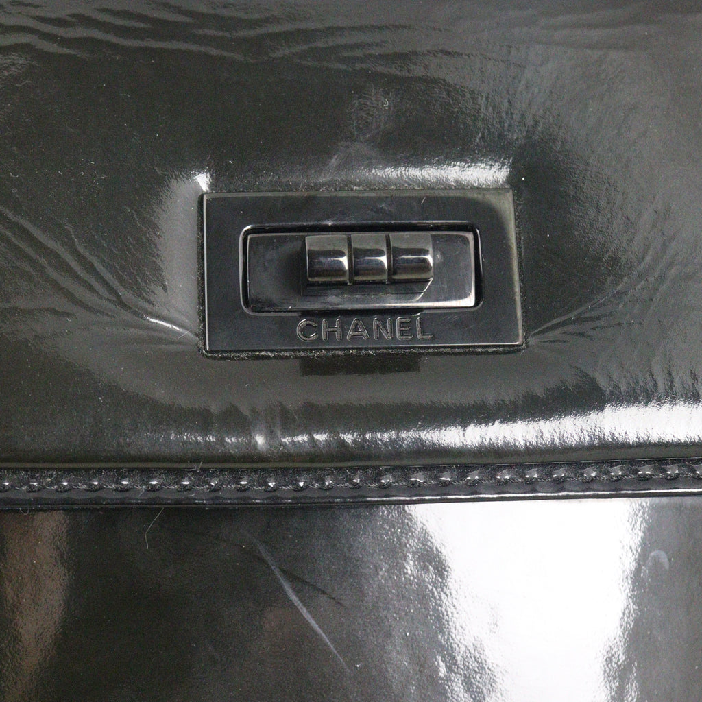 Chanel Mademoiselle Lock Square Bag Patent