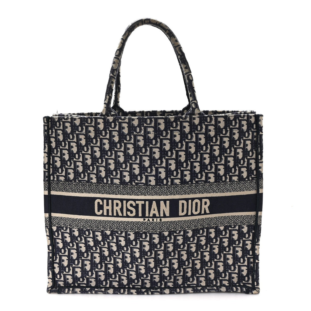 Oblique Large Book Tote Blue Multicolor