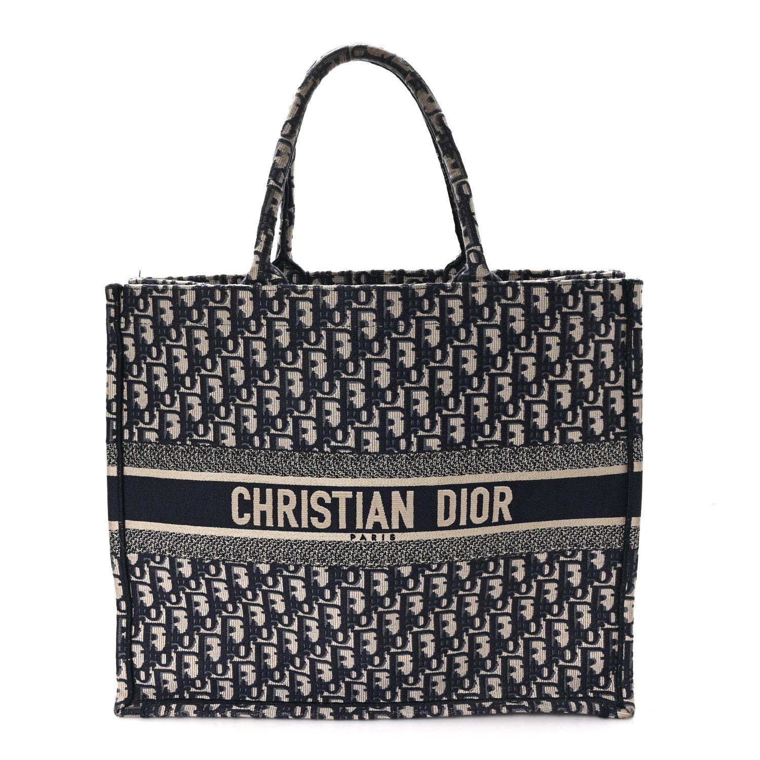 Oblique Large Book Tote Blue Multicolor
