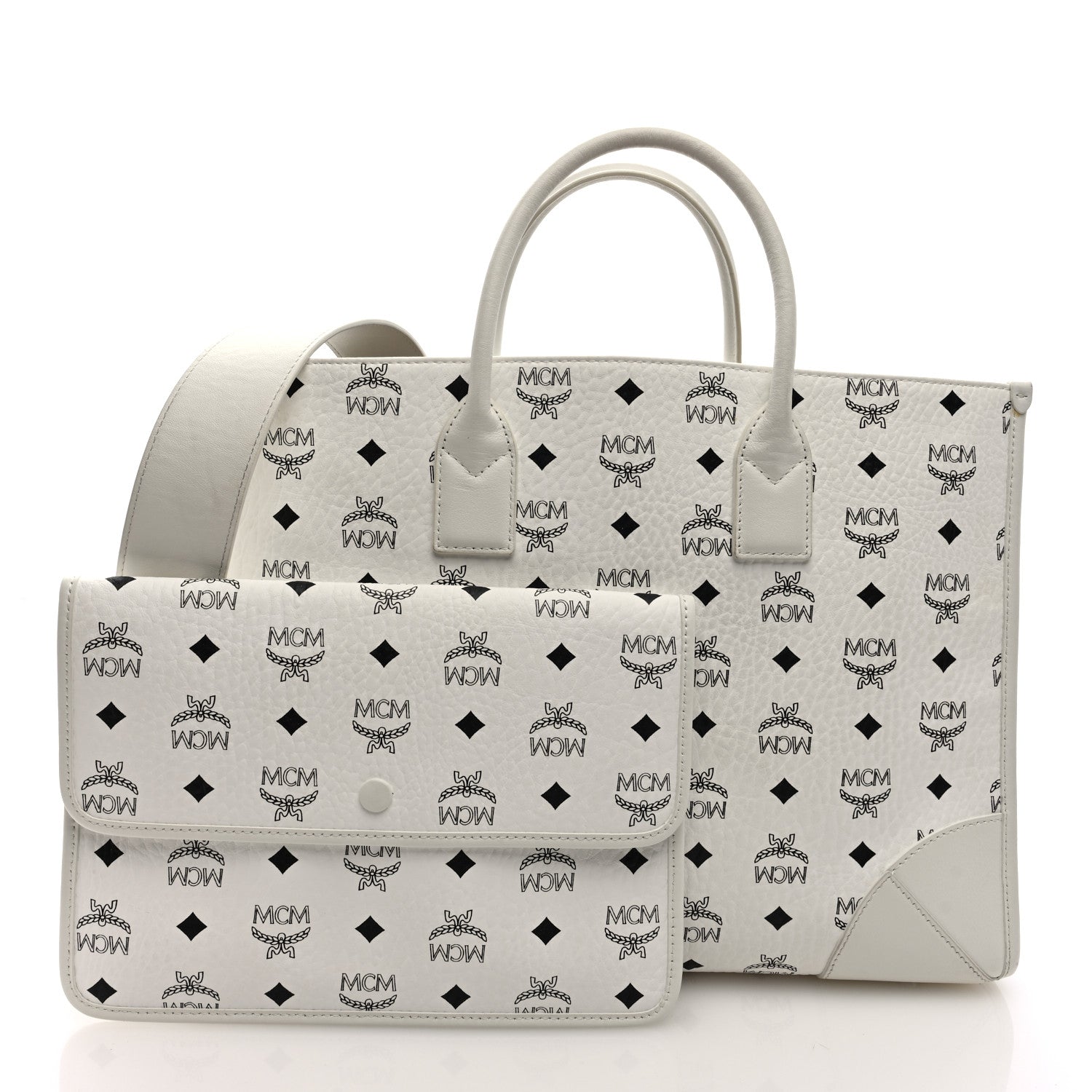 Visetos Large Munchen Tote White
