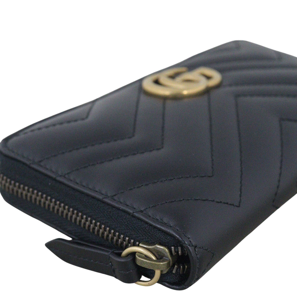 Gucci GG Marmont Matelasse Zip Wallet