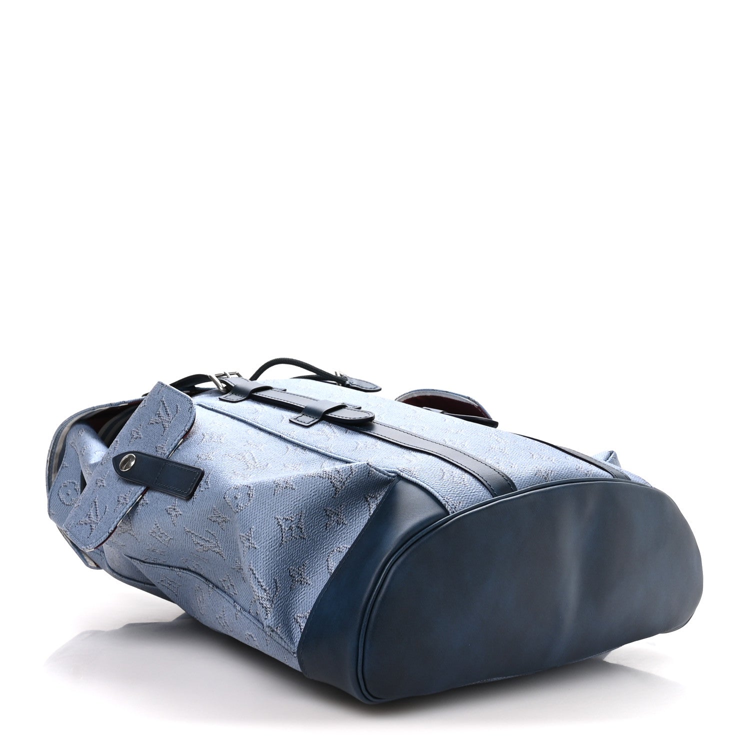 Monogram Heritage Christopher Backpack MM Blue