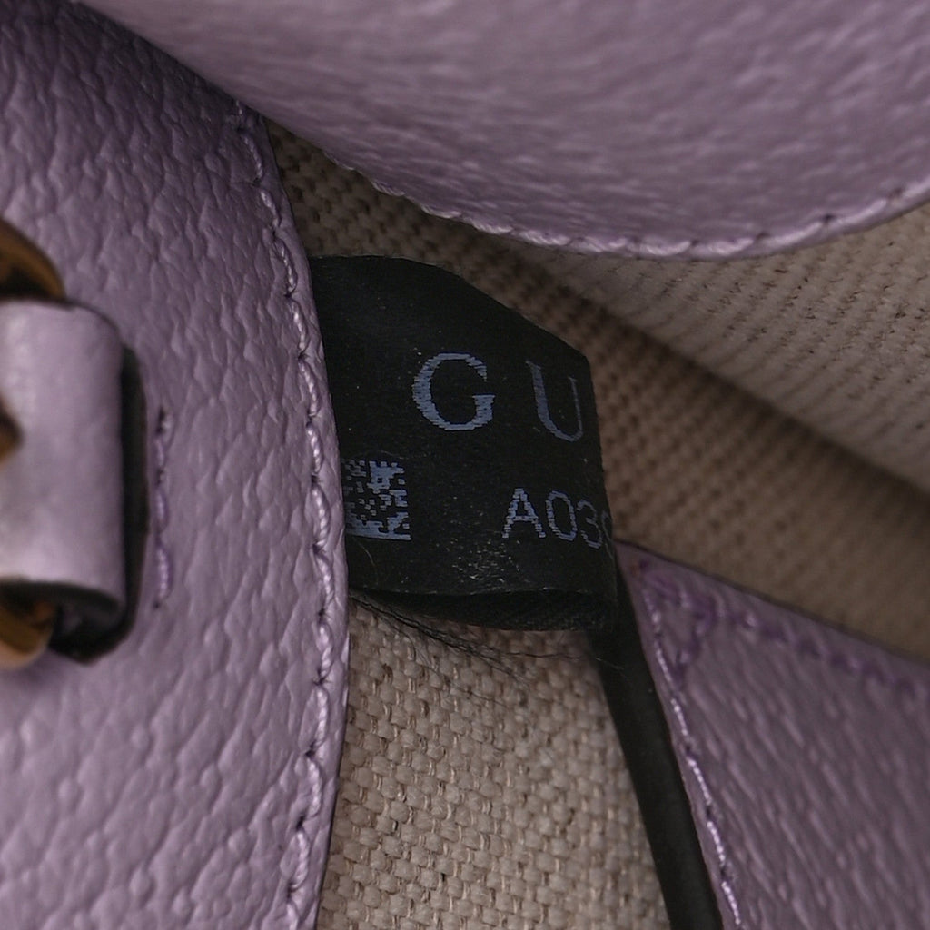 Monogram Jumbo GG Textured Dollar Calfskin Mini Tote Bag Beige Lapis