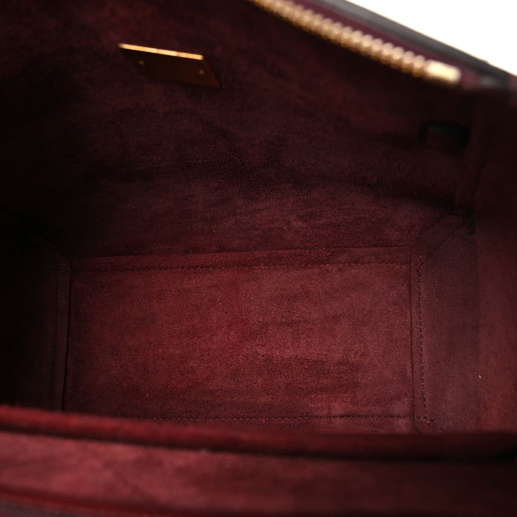 Grained Calfskin Micro Belt Bag Plum
