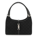 Monogram Bardot Shoulder Bag Black