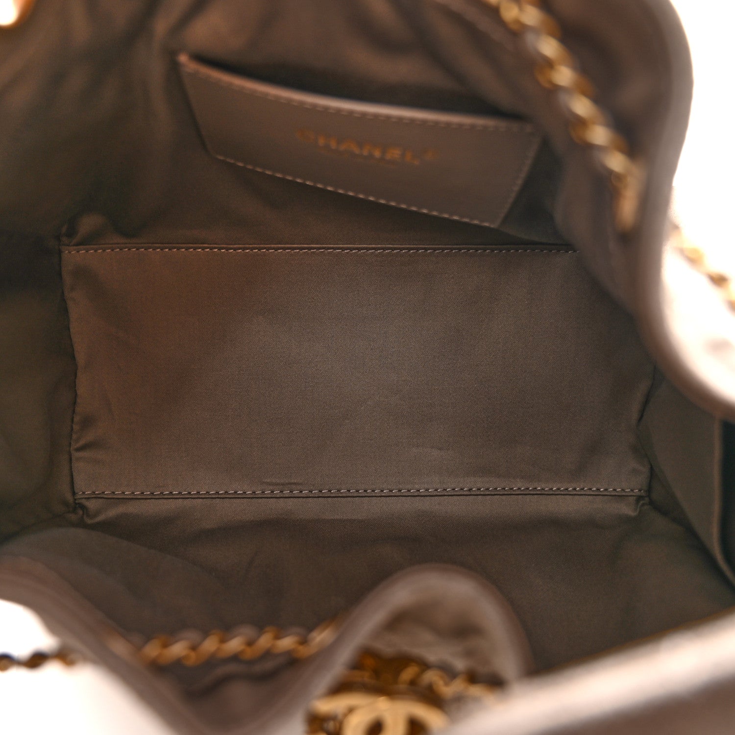 Suede Quilted Small Chanel 25 Handbag Dark Grey