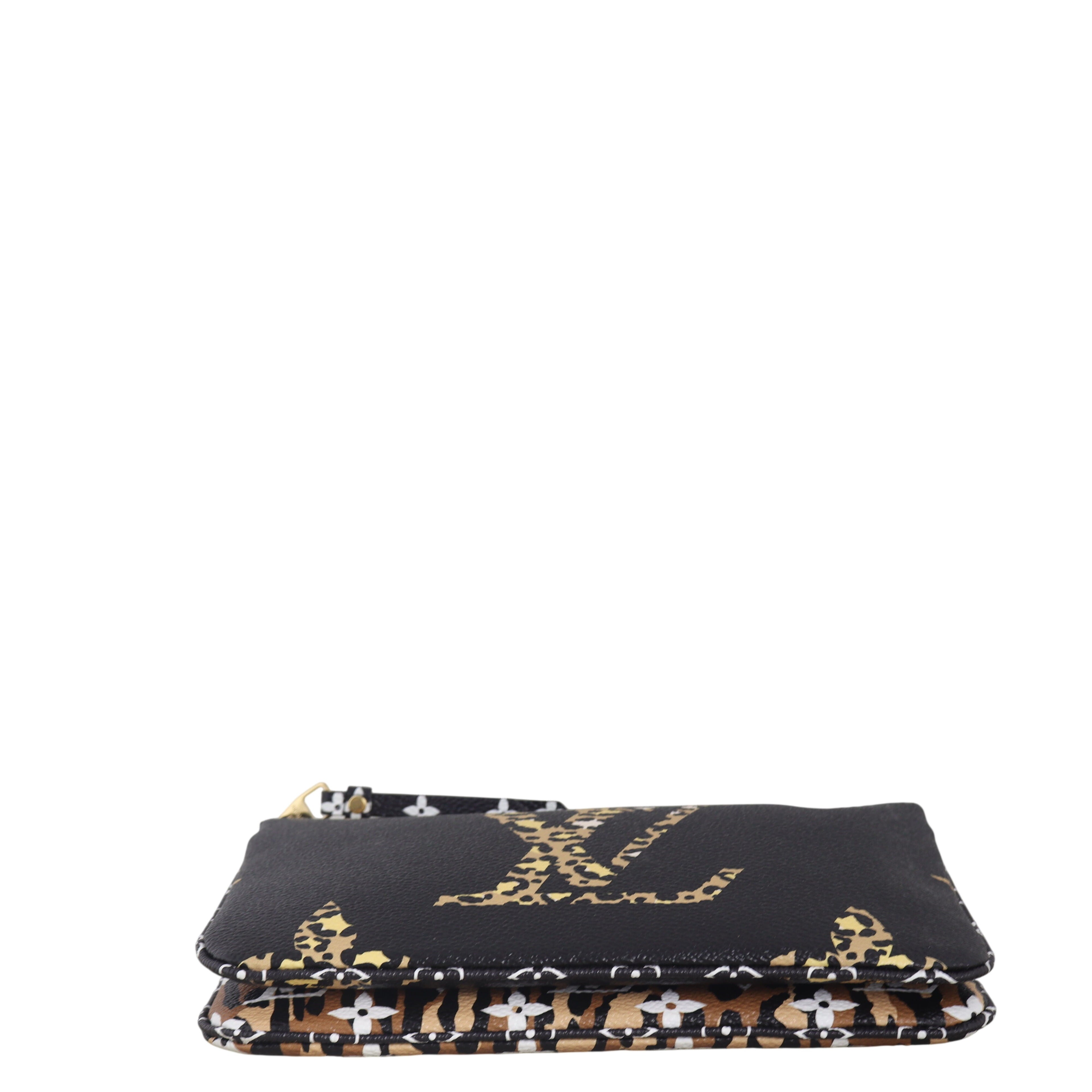Louis Vuitton Double Zip Pochette Monogram Giant Jungle