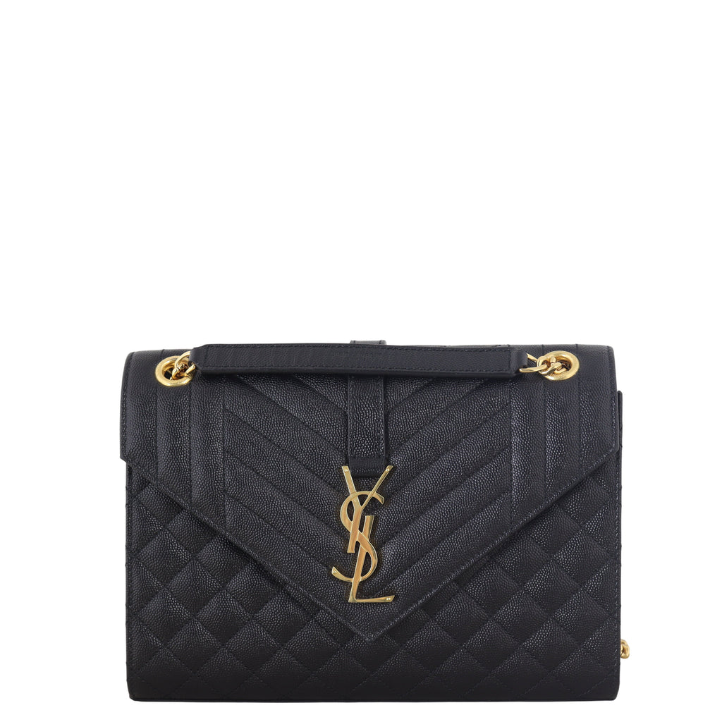 Saint Laurent Monogram Mix Matelasse Envelope Chain Bag Medium