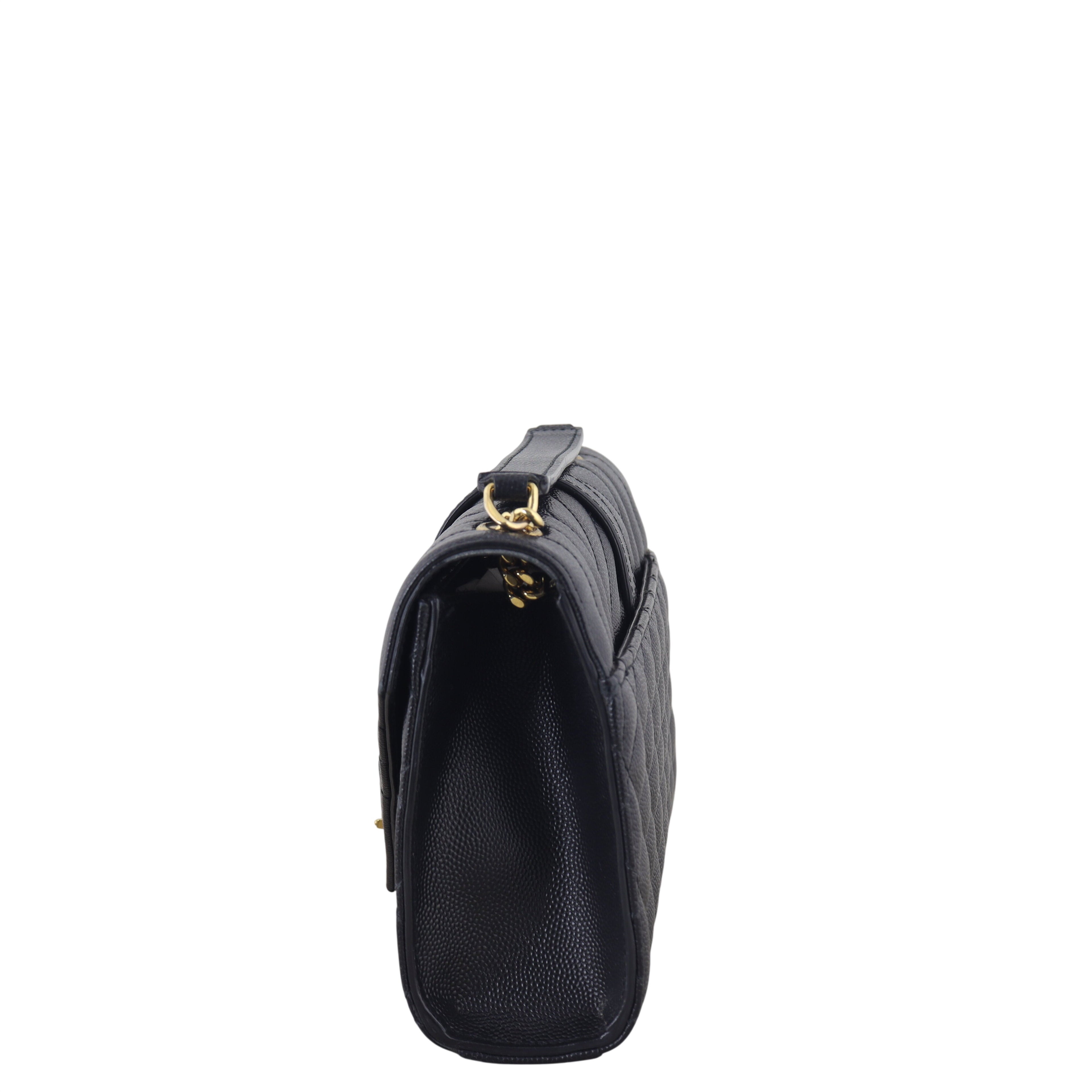 Saint Laurent Monogram Mix Matelasse Envelope Chain Bag Small