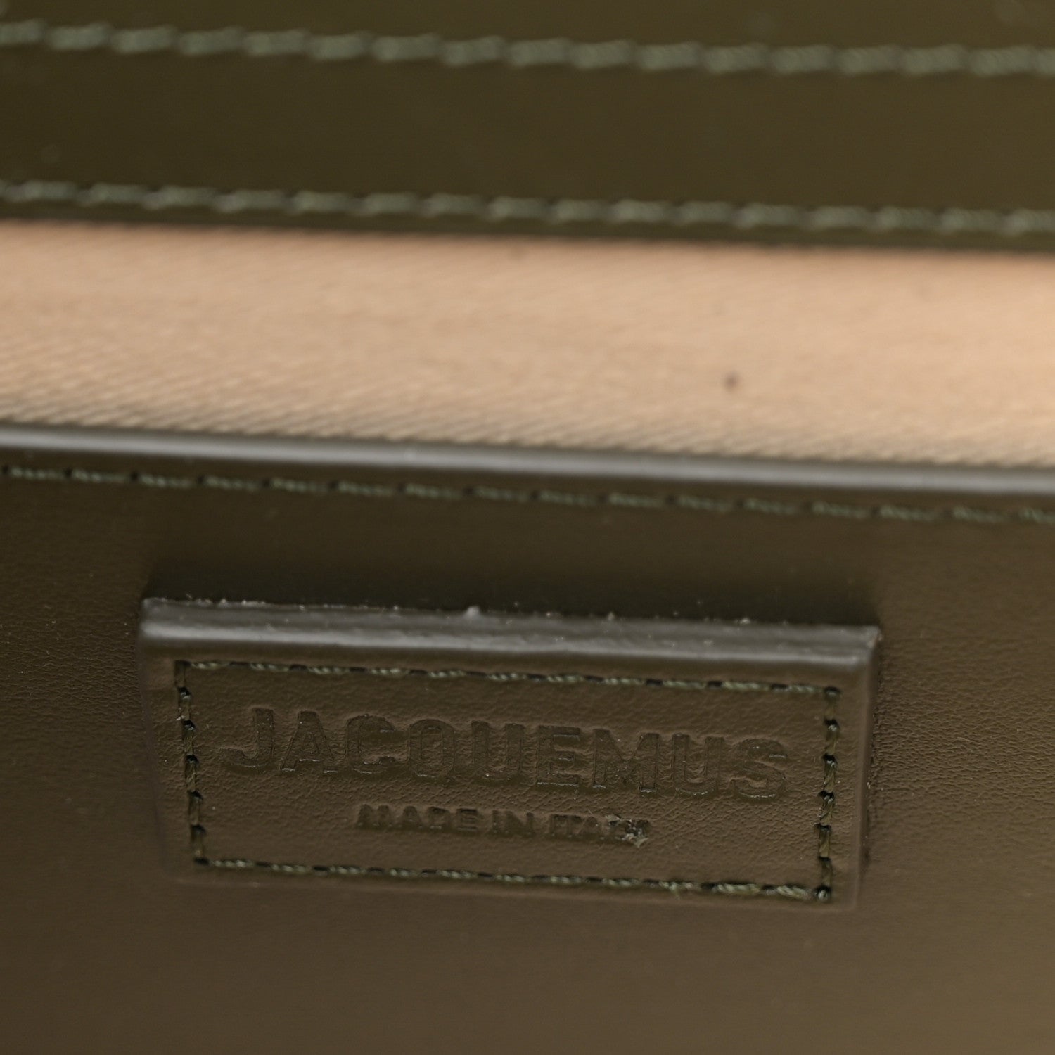 Smooth Calfskin Le Grand Bambino Dark Khaki