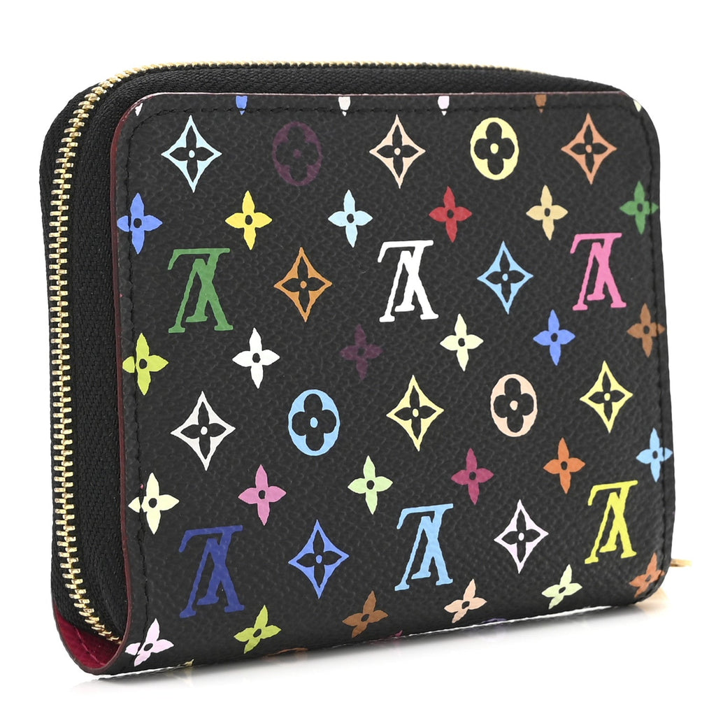 Monogram Multicolor Zippy Coin Purse Black Grenade
