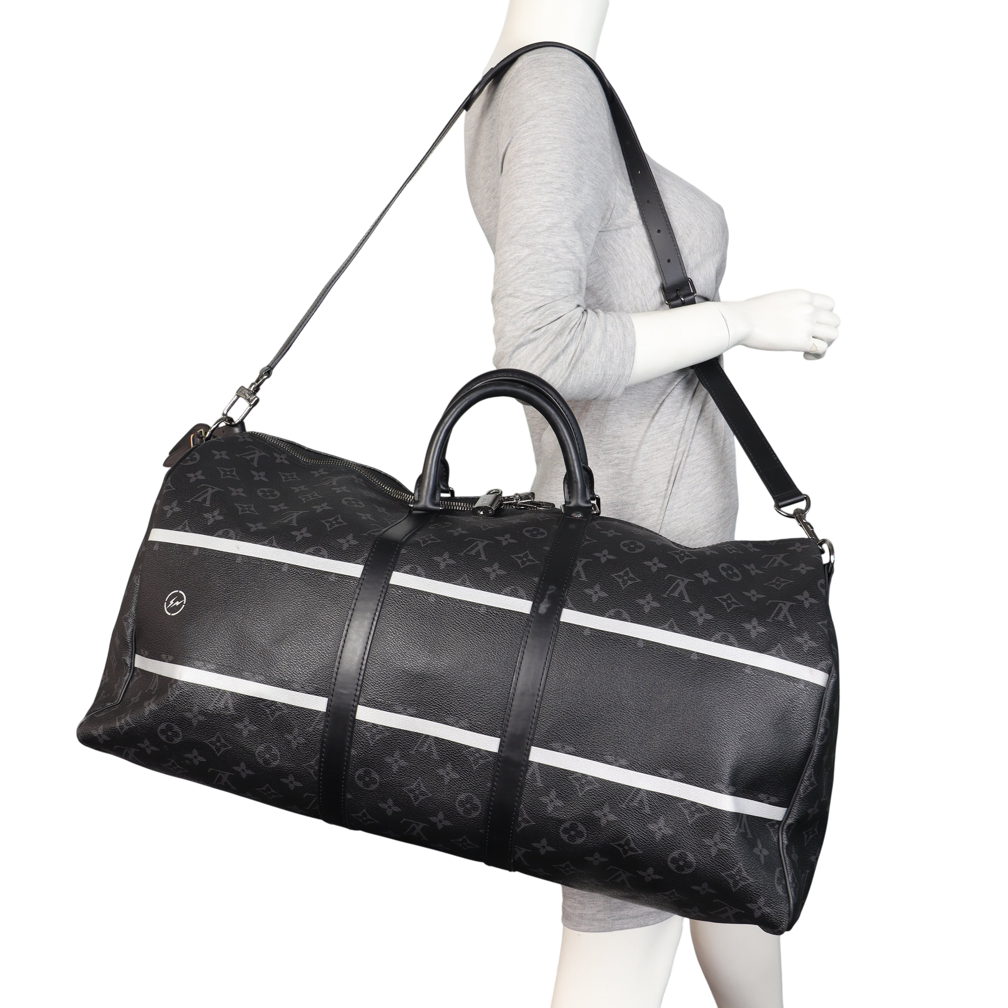 Louis Vuitton x Fragment Keepall 55 Bandouliere Monogram Eclipse