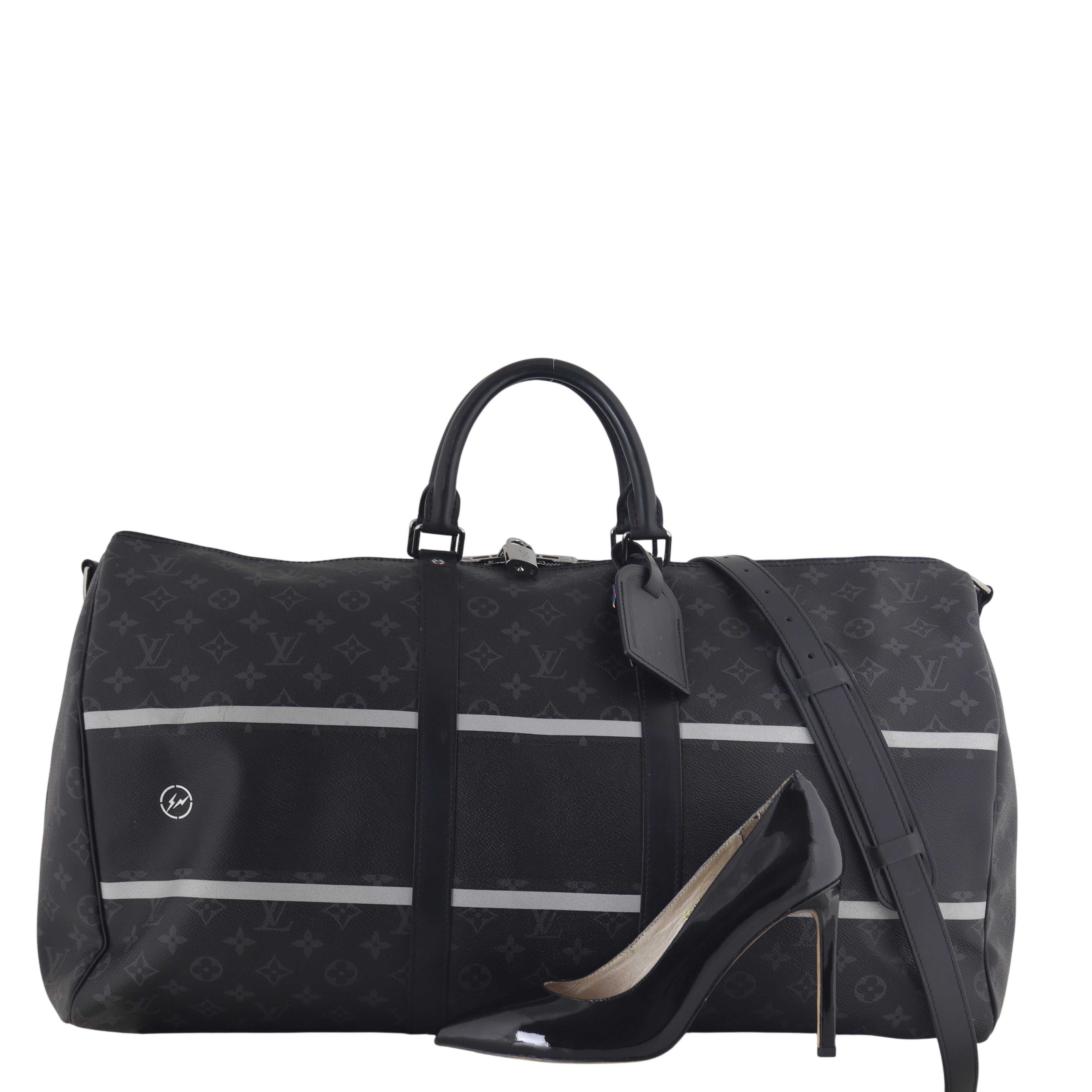 Louis Vuitton x Fragment Keepall 55 Bandouliere Monogram Eclipse