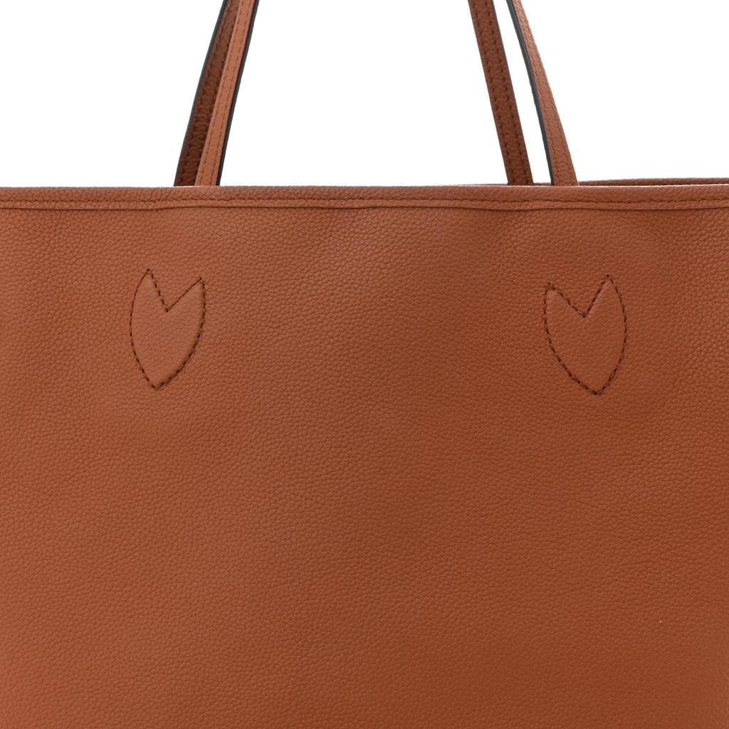 Monogram Calfskin Neo Neverfull Inside Out MM Tan