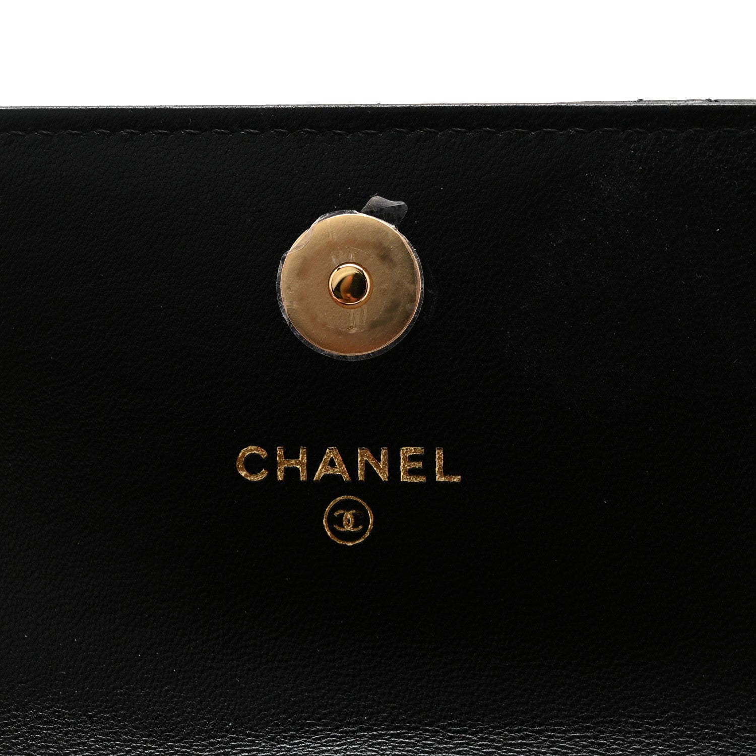 Lambskin Quilted CC Hook  Holder Black