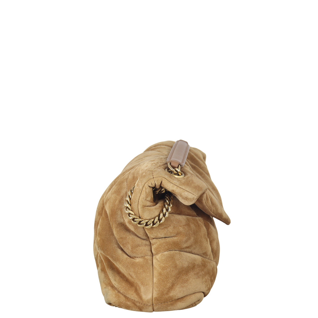 Saint Laurent Loulou Puffer Small Suede