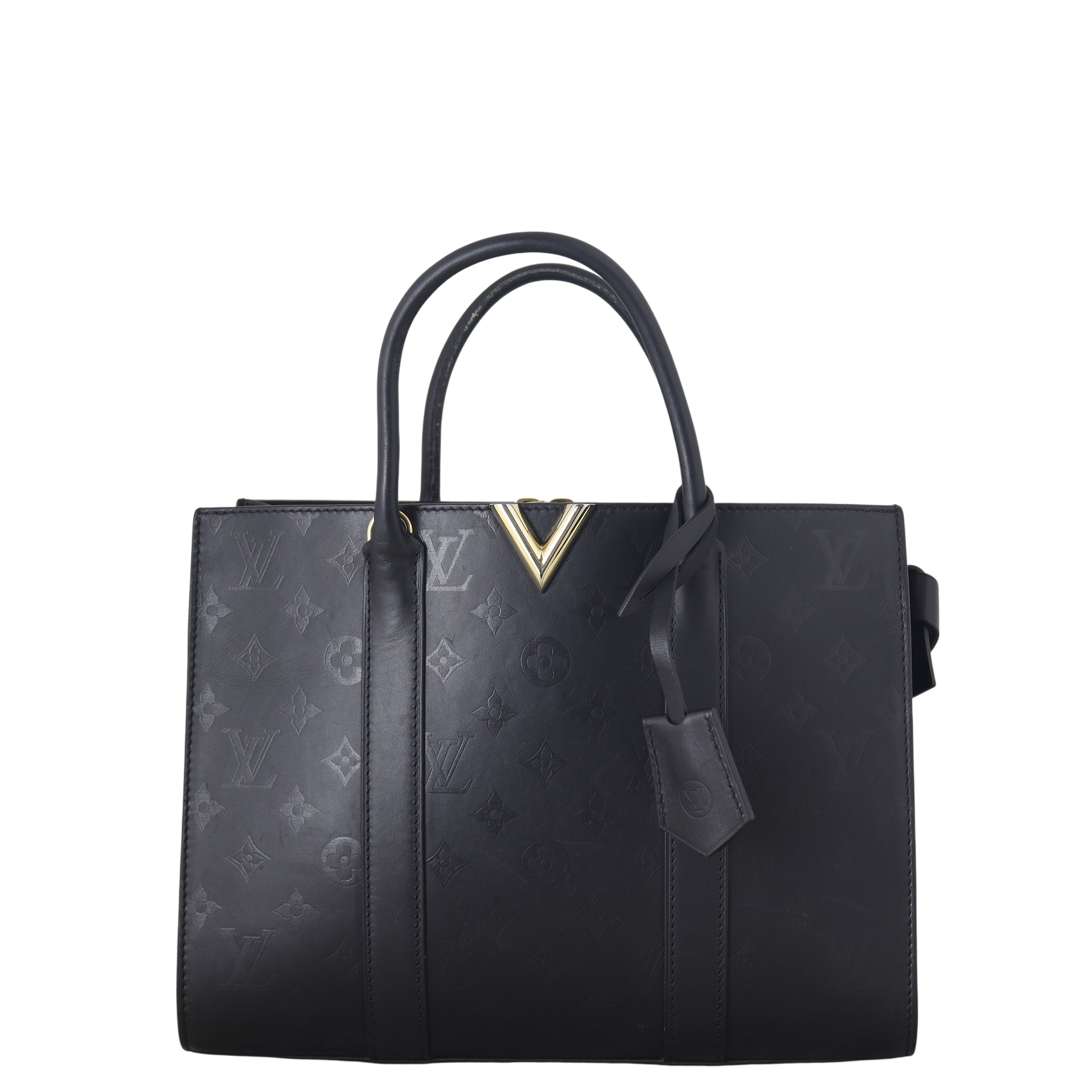 Louis Vuitton Very Tote MM Monogram Cuir Plume