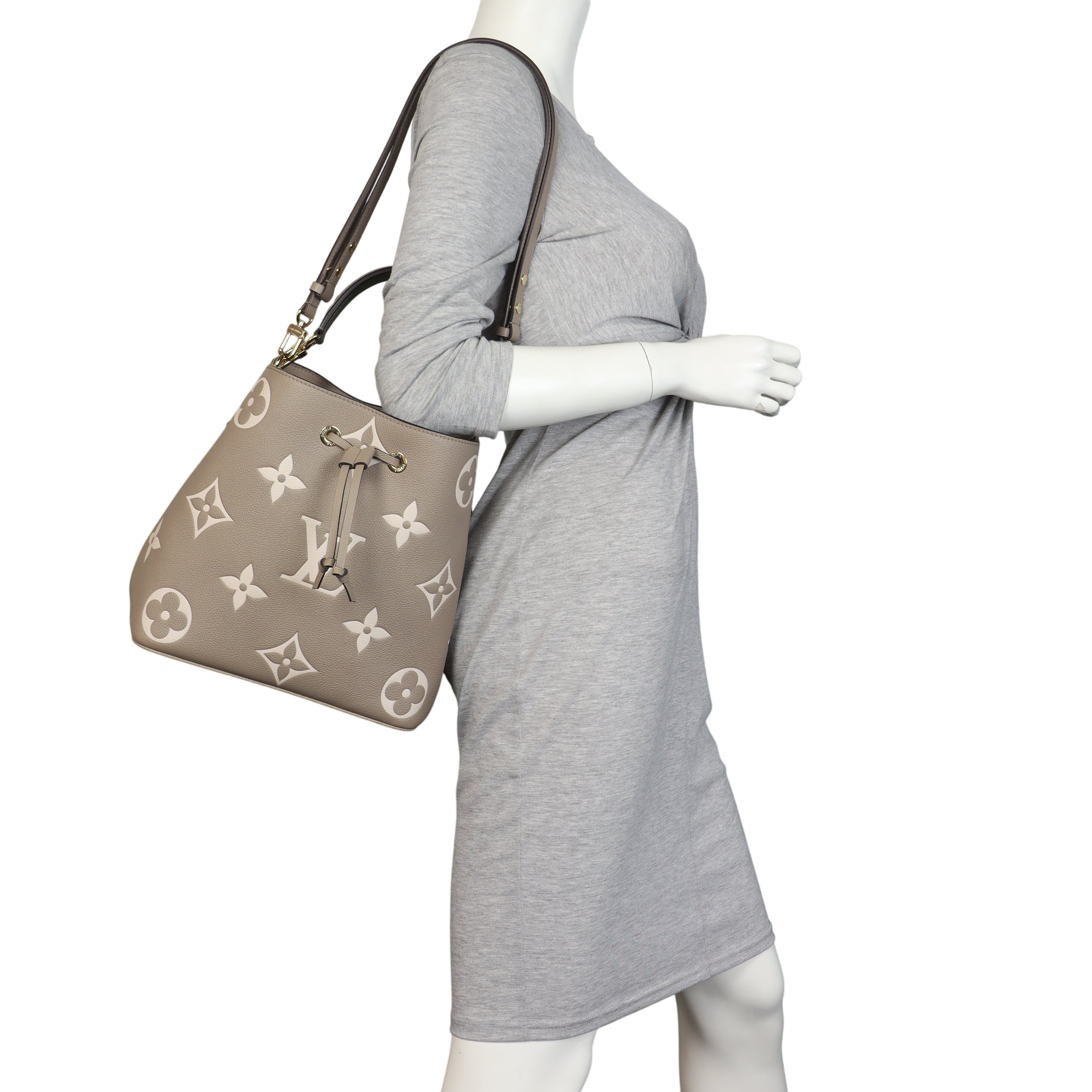 Louis Vuitton NeoNoe MM Monogram Empreinte Giant Bicolour