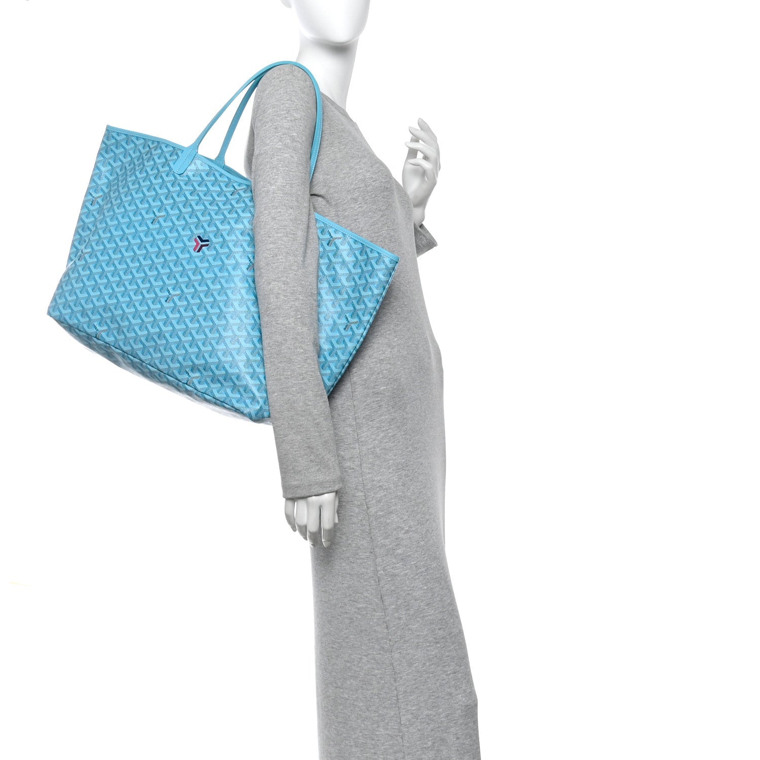 Goyardine Saint Louis GM Balise Beach Towel Set Turquoise